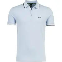 BOSS Shirt 'Paddy' lichtblauw / zwart / wit
