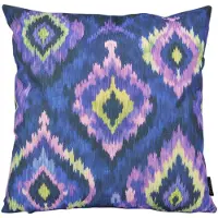 NOVÉE Ikat Indigo Kussenhoes | 45 x 45 cm | Katoen/Linnen