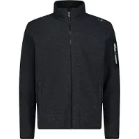 CMP - Jacket Jacquard Knitted 38H2237 - Fleecevest 60, zwart