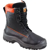 FHB Veiligheidsschoenen NoRisk, maat 44, zwart/oranje, leer, S3 SRC, EN20345/EN17249