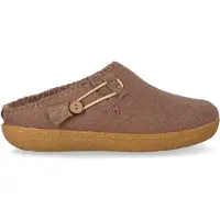 Tofvel open Unisex Beige Wolvilt Maat 37