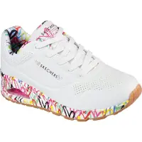 SKECHERS Sneakers laag 'Uno - Loving Love' blauw / geel / pink / wit