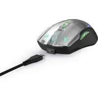 URage Reaper 515, geschikt voor rechtshandigen, optische muis, USB Type-A, 12000 DPI, 1 ms, zwart