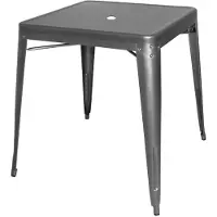 Bolero Vierkante Bistro Tafel Grijs 66cm - DM904