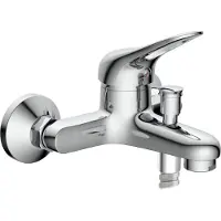 Schutte PORTO ééngreepsmengkraan bad | chroom 77430
