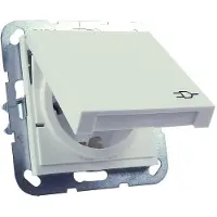 Gira Inzetstuk Wandcontactdoos met randaarde System 55, Standaard 55, E2, Event, Event Clear, Event Opaque, Esprit, ClassiX Zuiver wit glanzend 045403