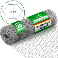 Floordirekt Tuingaas - Tuinhek - Gegalvaniseerd - Maaswijdte: 25 mm - Hoogte: 50 cm - Lengte: 25 m