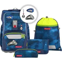 Step by step Giant Schooltas set 5-delig blauw