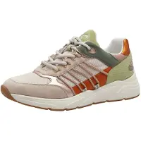 Tamaris Sneakers laag beige / grasgroen / kreeft / rosa