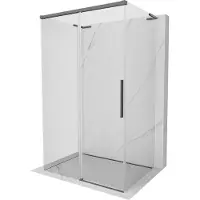 Mexen Rox-3S L 3-zijdige schuifdouchecabine 125 x 100 , transparant, gepolijst geweergrijs - 8C2L-125-100-66-00-3S