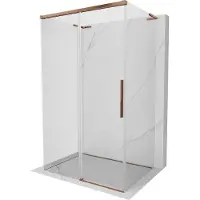Mexen Rox-3S L 3-zijdige schuifdouchecabine 160 x 80 , transparant, roze goud - 8C2L-160-080-60-00-3S