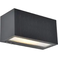 Lutec Solar wandlamp Inka antraciet