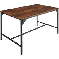 TecTake - Eettafel Belfast industrieel donkerbruin - 120 x 75 x 75 cm - 404344