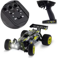Overmax X-Pace - Bestuurbare Auto - 2 accu’s - 30 km/u - 4x4 - 1:18 - Bereik 100m - Onafhankelijke vering - LED’s - Offroad RC Auto Volwassenen & Kinderen - Afstandsbestuurbare Auto voor Buiten