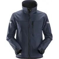 Snickers 1200 AllroundWork Soft Shell Jack Marineblauw/Zwart maat M heren