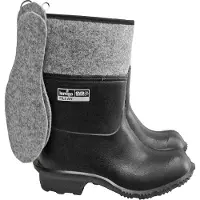 Lemigo Mannen, Rubberen laarzen, BLFILCAK_B39 Professionele schoenen, zwart, maat 39, Zwart, (39)