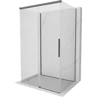 Mexen Rox-3S 3-zijdige schuifdouchecabine 105 x 120 , transparant, geborsteld geweergrijs - 8C2-105-120-66-00-3S