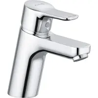 Kludi Pure&Easy thermostaatkraan voor één hand, model 70, voor laag druk, chroom, 1 stuk.