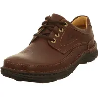 Clarks NATURE THREE Wijdte H Veterschoenen | Maat 9.5 Heren Bruin