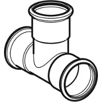 Geberit Mapress Roestvrij stalen gladde T-stuk 28mm 31005 (T-aansluiting)