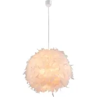 Globo Witte hanglamp Katunga Ø 45cm