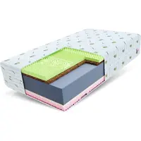 FDM SAVONA Matras 100x200 cm - Hoogte 22 cm H3 en H4 - Koudschuim Matrassen - Dubbelzijdig - 7 zones - Öko-Tex