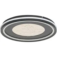 LUCANDE Plafondlamp , Tillian, dimbare, Zwart, Woonkamer, Metaal, Modern