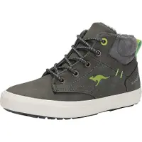 Kangaroos Kavu X high-top kindersneaker unisex grijs gevoerde winterschoenen