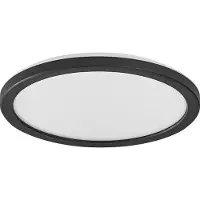 Osram LED-plafondlamp ORBIS ULTRA SLIM, dimbaar, zwart, Woon-/ Eetkamer, Kunststof, Modern, LED plafondlamp