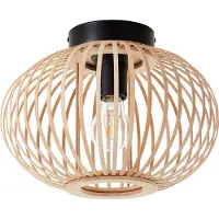 Brilliant Houten plafondlamp Enca Ø 30cm