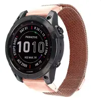 IMoshion QuickFit Milanees bandje - Garmin 20 mm aansluiting - Maat L/XL - Rose Gold