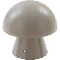 LINDBY LED-tafellamp Nevijo, dimbaar, alu / grijs / zink, Woon-/ Eetkamer, metaal, Jong wonen, LED tafellamp