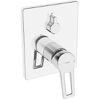 Hansa Twist afdekset mengkr 1gr bluebox m/omst+belucht chroom, chroom
