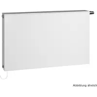 Kermi x-flair Warmtepomp ventielradiator middenaansluiting Plan Vplus Type 22 905x605mm Ventielpositie links PTP2L0900601L1K