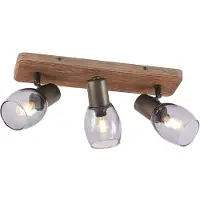 LINDBY Plafondlamp , Ineska, dimbare, Hout, Woonkamer, Hout, Scandinavisch