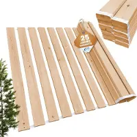 Coemo Oprolbare lattenbodem 100x190 cm - 20 latten - extra sterke lattenbodem van massief hout - belastbaar tot 250 kg - oprolbare lattenbodem voor een- of tweepersoonsbedden