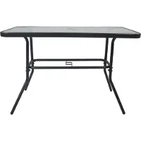 VCM Ina tuintafel 110x55cm antraciet.