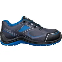 Safety Jogger Flow Laag S1P | Zwart/Blauw | Maat 38 - 5401033491370