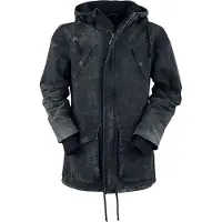 Rock Rebel by EMP Winterjas - Vintage Parka With Teddy Hood - S tot XXL - voor Mannen - grijs - Maat M
