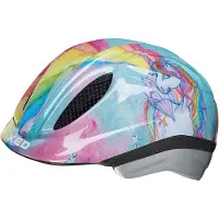 Bike Fashion Fietshelm voor kinderen, model Eenhoorn Paradijs. Kleur: Roze. Maat: M