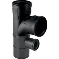Geberit Silent-PP Gecombineerd bocht-T-stuk 87,5°, DN 100 / 90 / 50, 390.556.14.1