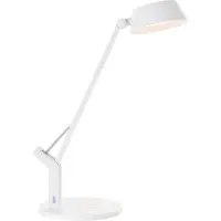 Brilliant Kaila - Bureaulamp - LED 8W geïntegreerd - Draadloos oplaadstation - Kleurkeuze 3000-6000K - Wit