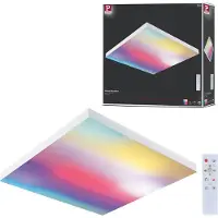 Paulmann LED-plafondlamp Velora, dimbaar, wit / opaal, Woon-/ Eetkamer, metaal, Modern, LED plafondlamp