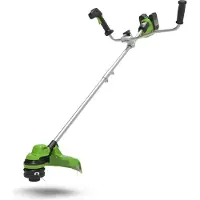 Greenworks Trimmer bosmaaier digipro 2 x 24 volt incl. 2 x 4a accu en dual lader GD24X2BCBK4X