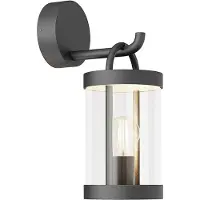 LUCANDE Buitenverlichting , Cassian, dimbare, Zwart, Terras, Glas, Modern