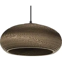 Osram Hanglamp DROP, dimbaar, bruin / roest, Woon-/ Eetkamer, Papier, hanglamp
