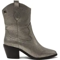 Lazamani Laarzen Dames Zilver Leer Size 38