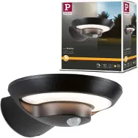 Paulmann Solar LED buitenwandlamp Bordola, met schemersensor en bewegingsmelder (IR)