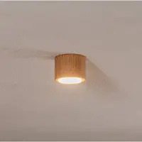 Envostar Plafondlamp Ernest, dimbaar, hout licht, Woon-/ Eetkamer, Hout, plafondlamp hout