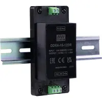 MEAN WELL DDRH-15-12DR DIN-rail DC/DC-converter 12 V/DC Aantal uitgangen:1 x Inhoud 1 stuk(s)